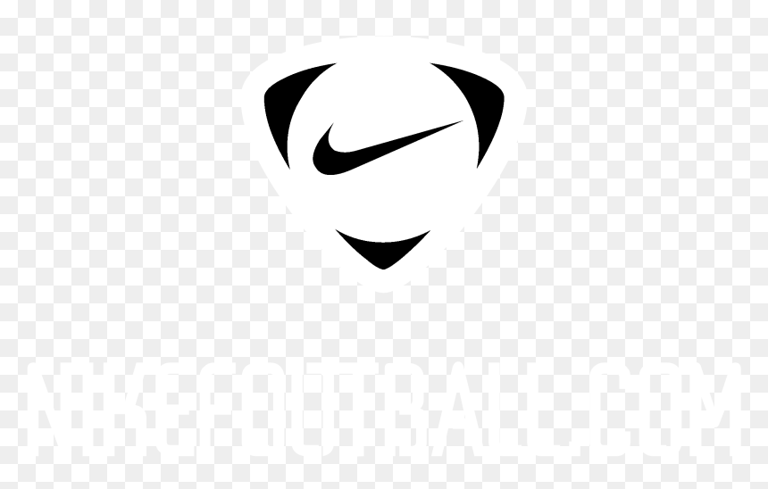Nikefootball Com Logo Black And White - Emblem, HD Png Download - white nike logo png