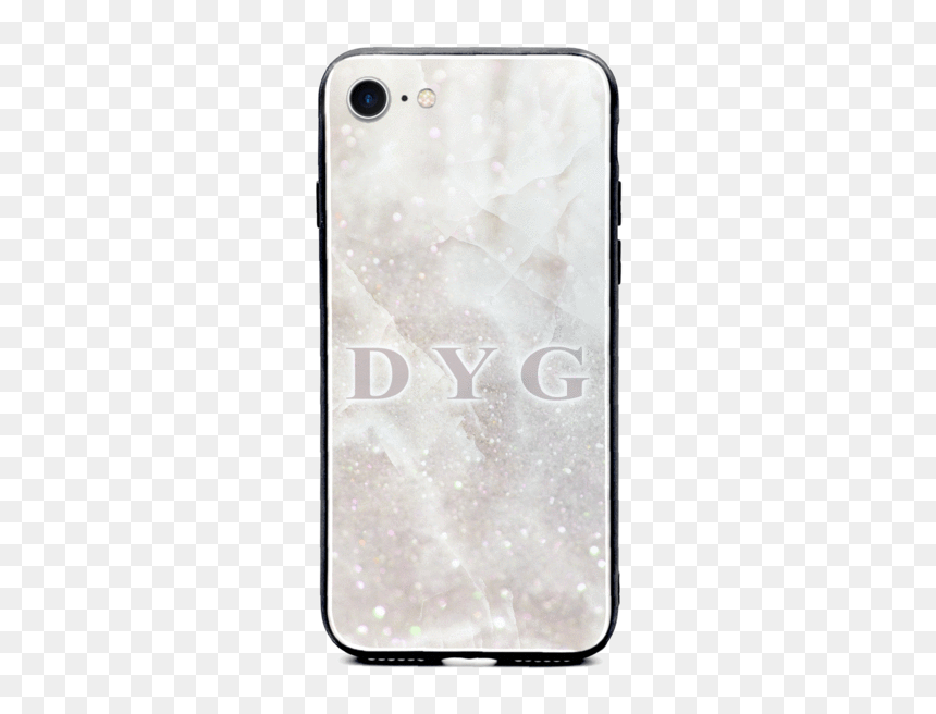 Iphone 8 Glass Phone Case Personalised With Initials - Mobile Phone Case, HD Png Download - sparkle effect png