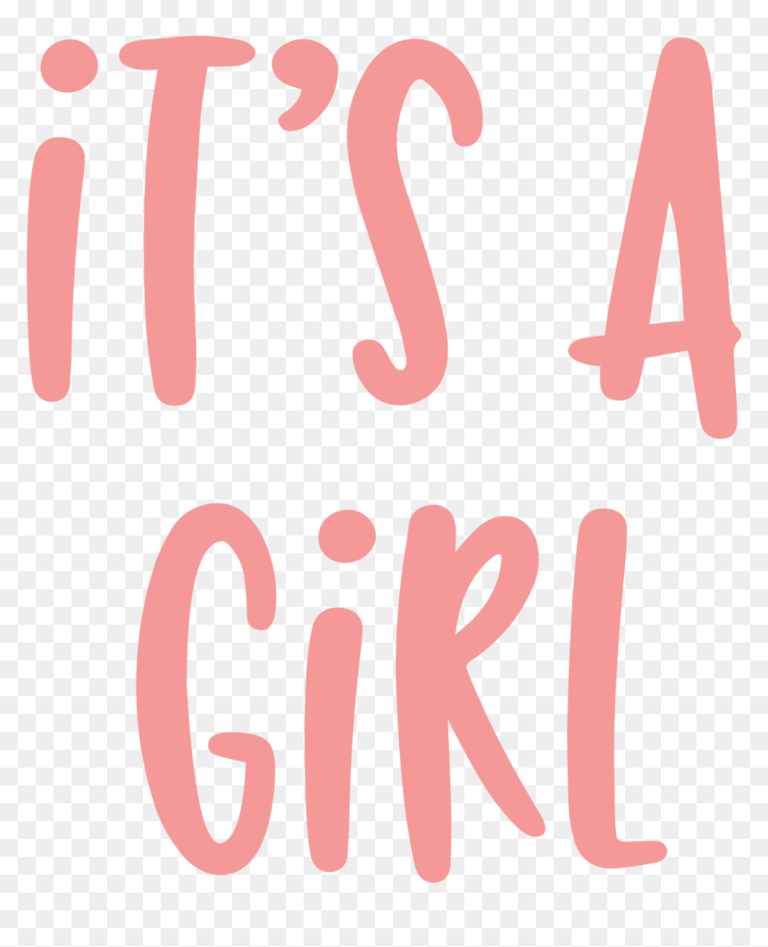 It"s A Girl Png - Sign, Transparent Png - its a girl png