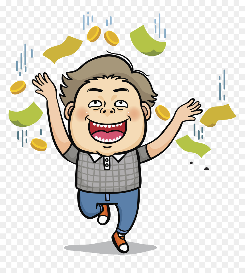 Cartoon Art Short Haired Transprent Png Free - Happy Man Cartoon Png, Transparent Png - happy man png