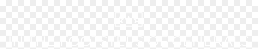 In The Footsteps Of Generals Logo White, HD Png Download - footsteps png