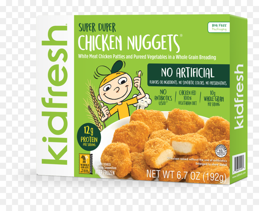 Super Duper Chicken Nuggets - Kid Fresh Pizza Bites, HD Png Download - chicken nuggets png