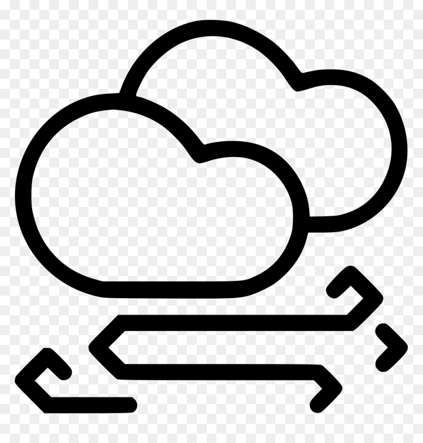 Clouds Storm Stormy Wind Windy Cloud - Foggy Symbol, HD Png Download - storm clouds png