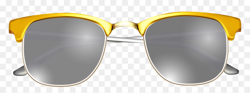 Sunglass Clipart Yellow - Transparent Background Sunglass Clipart, HD Png Download - sunglasses clipart png