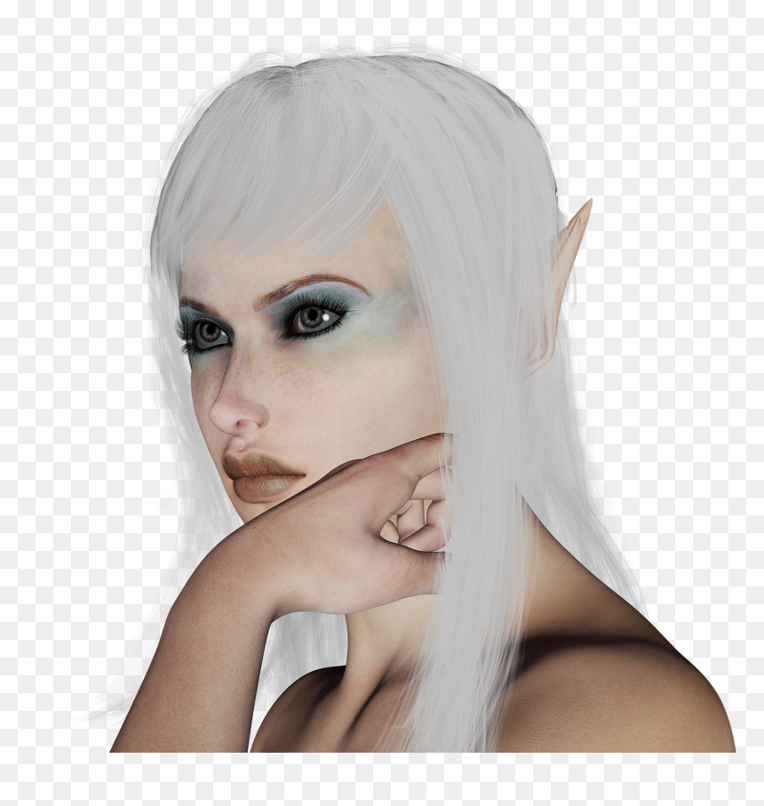 Hair Coloring, HD Png Download - elf ears png