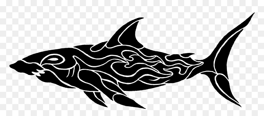 Transparent Tribal Tattoo Png - Shark Tattoo Png, Png Download - tribal tattoo png