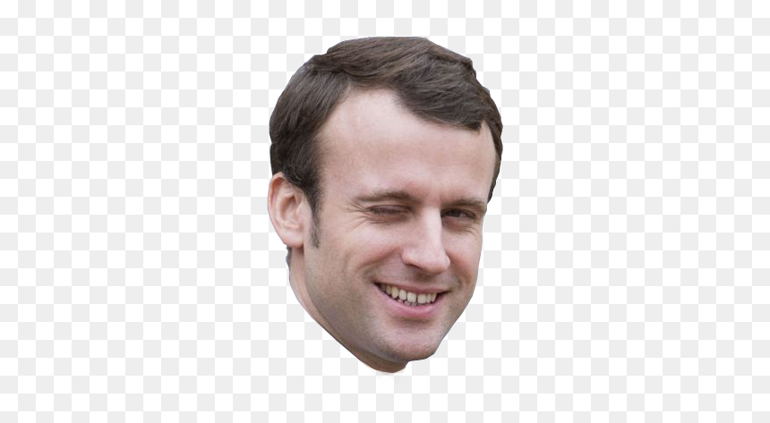 Tete De Macron Png, Transparent Png - happy man png