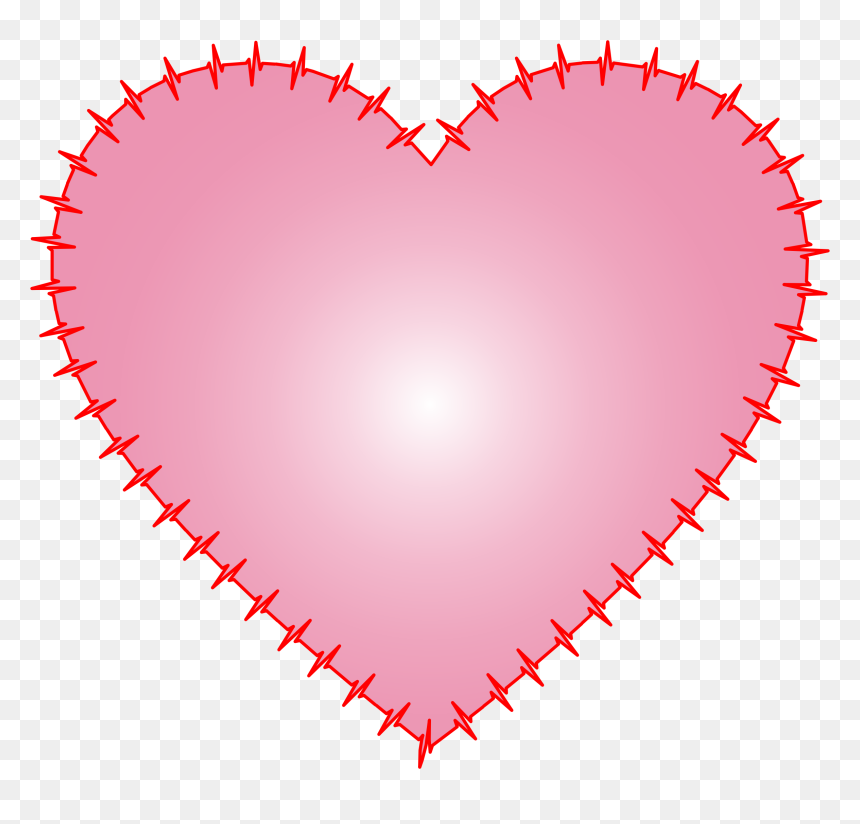 Heart Ekg Rhythm Pink Clip Arts - Miter Saw Blade, HD Png Download - ekg png