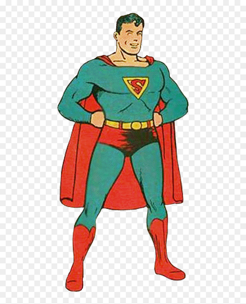 Drawing Superman Comic Huge Freebie Download For Powerpoint - First Superman Comic, HD Png Download - superman flying png