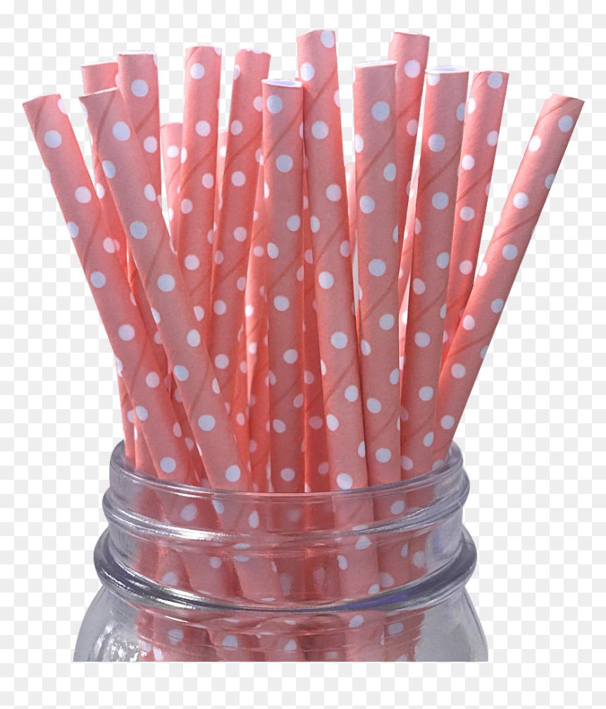 Kağıt Pipet, HD Png Download - white polka dots png