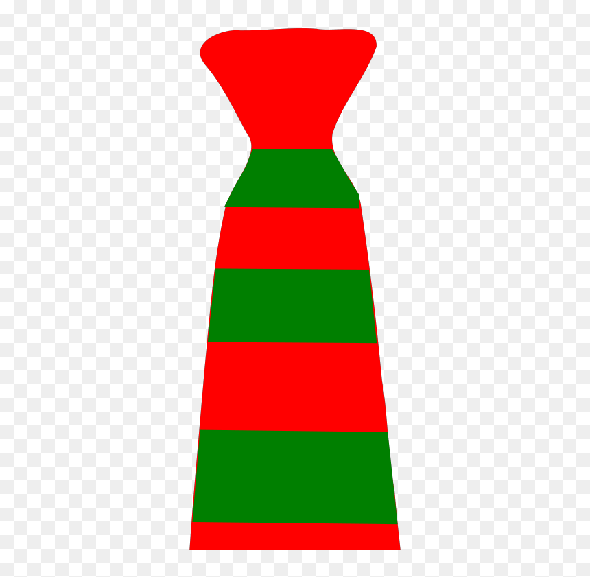 Christmas Neck Tie Striped Green And Red Svg Clip Arts - Christmas Tie Clipart Png, Transparent Png - red tie png