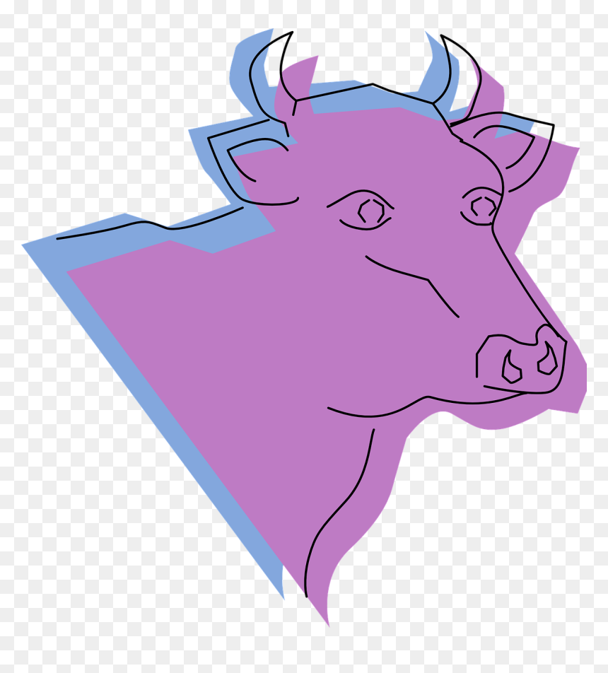Clip Art, HD Png Download - cow head png