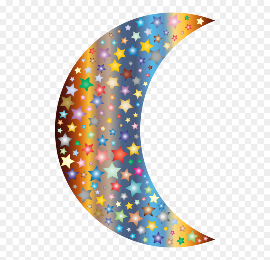 Confetti,circle,moon - Sock, HD Png Download - cresent moon png