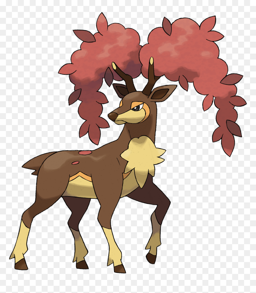 Pokemon Sawsbuck, HD Png Download - autumn png