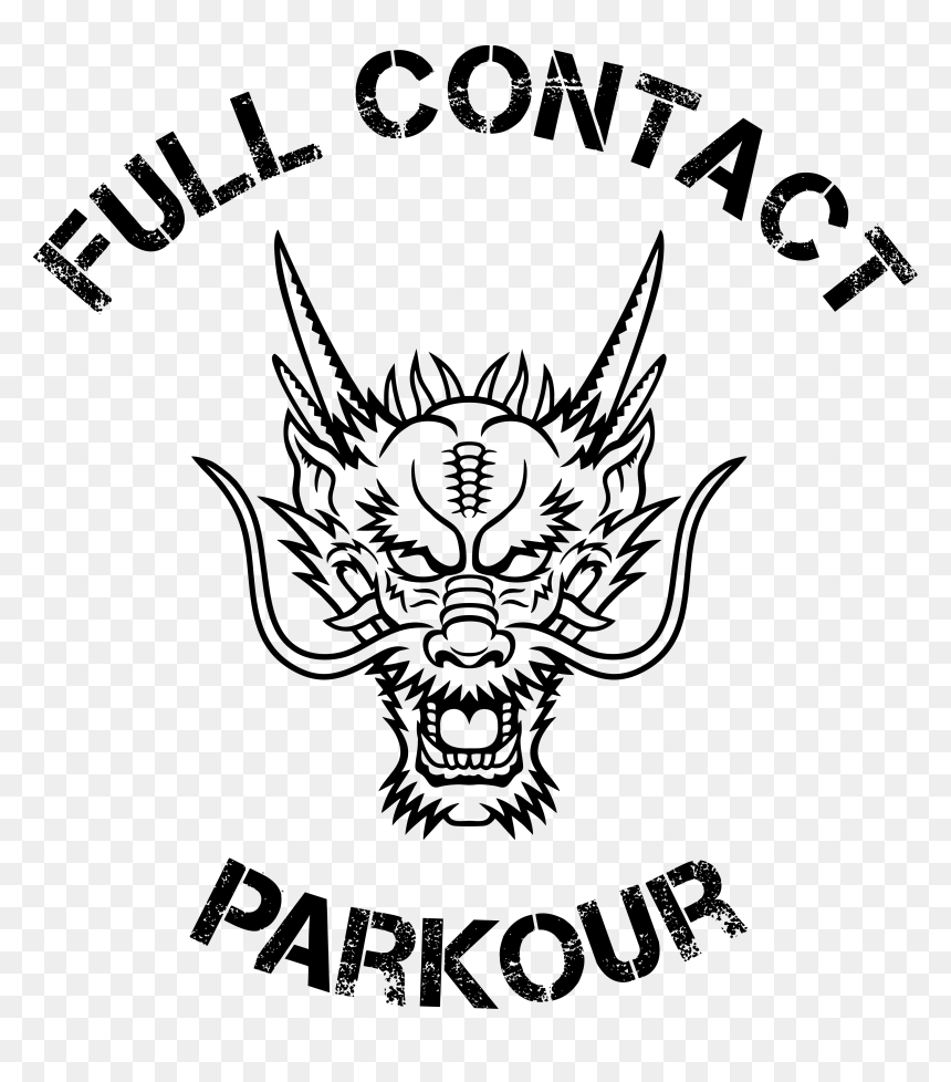 Drawn Symbol Parkour - Dragon Head Tattoo, HD Png Download - dragon tattoo png