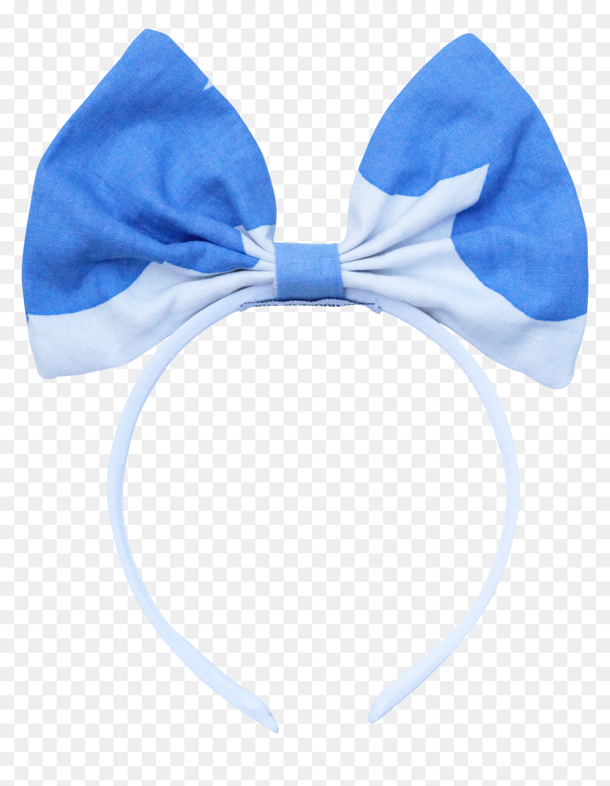Big Bow Headband In Cloud Print - Headband, HD Png Download - headband png