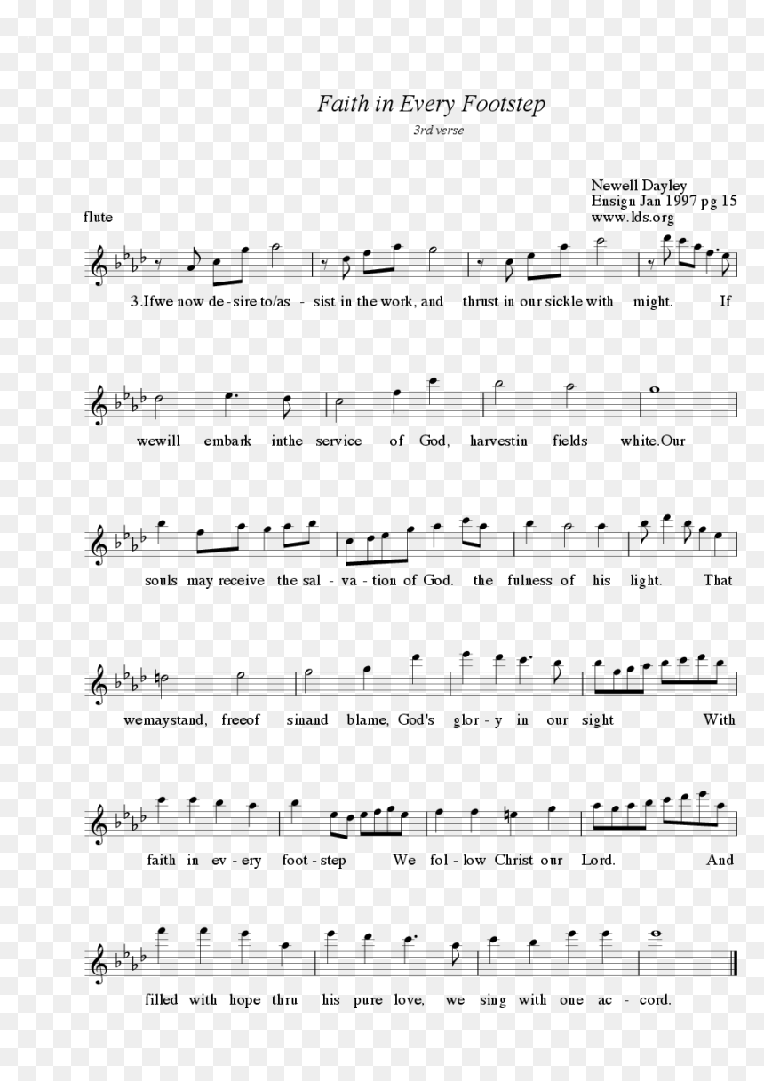 Sheet Music Picture Png - Sheet Music, Transparent Png - flute png