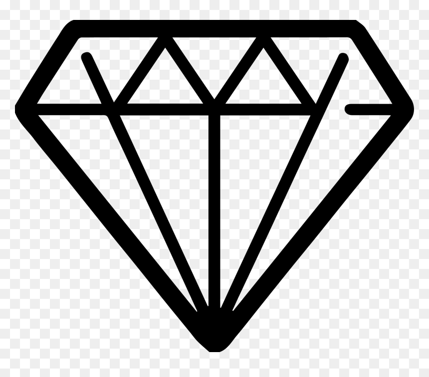 Drawing Of An Electric Scaler - Transparent Diamond Icon Png, Png Download - diamond vector png