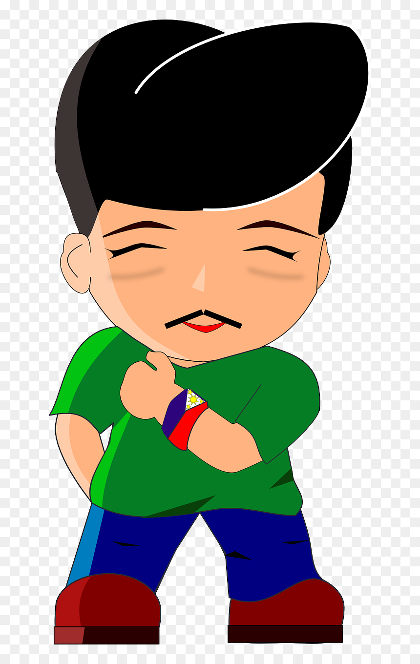 Cartoon Boy With Mustache, HD Png Download - happy man png