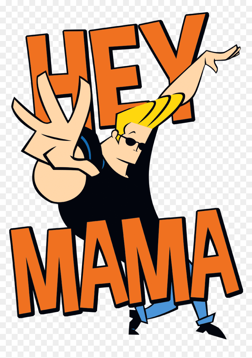 Johnny Bravo Hey Mama Juniors T-shirt - Johnny Bravo Hey There Mama, HD Png Download - johnny bravo png