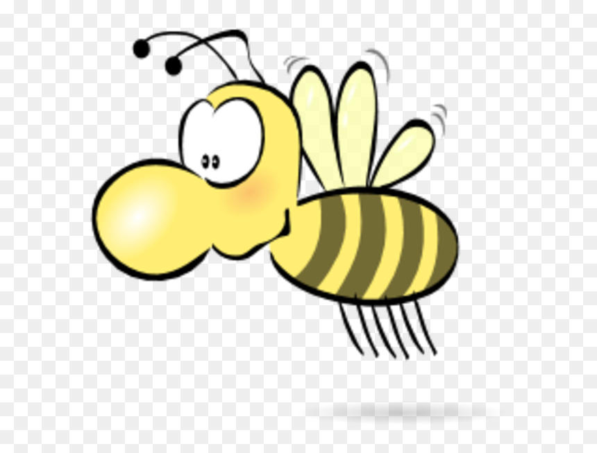 Flying Bee Clipart - Bee With A Nose, HD Png Download - bee clipart png