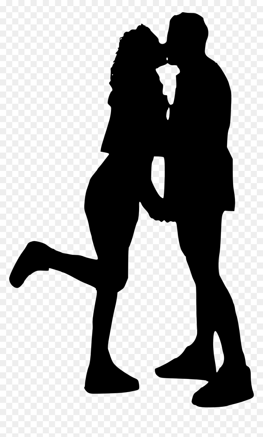 Couple Silhouette Png Free, Transparent Png - couple silhouette png