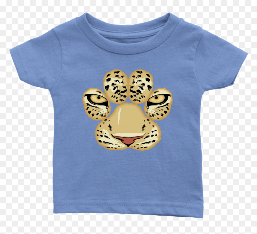 White Tiger Paw Face Baby Infant T Shirt For Baby Boy - Cheetah, HD Png Download - tiger paw png