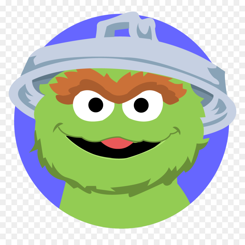 Preschool Games Videos Coloring - Oscar The Grouch Circle, HD Png Download - sesame street png