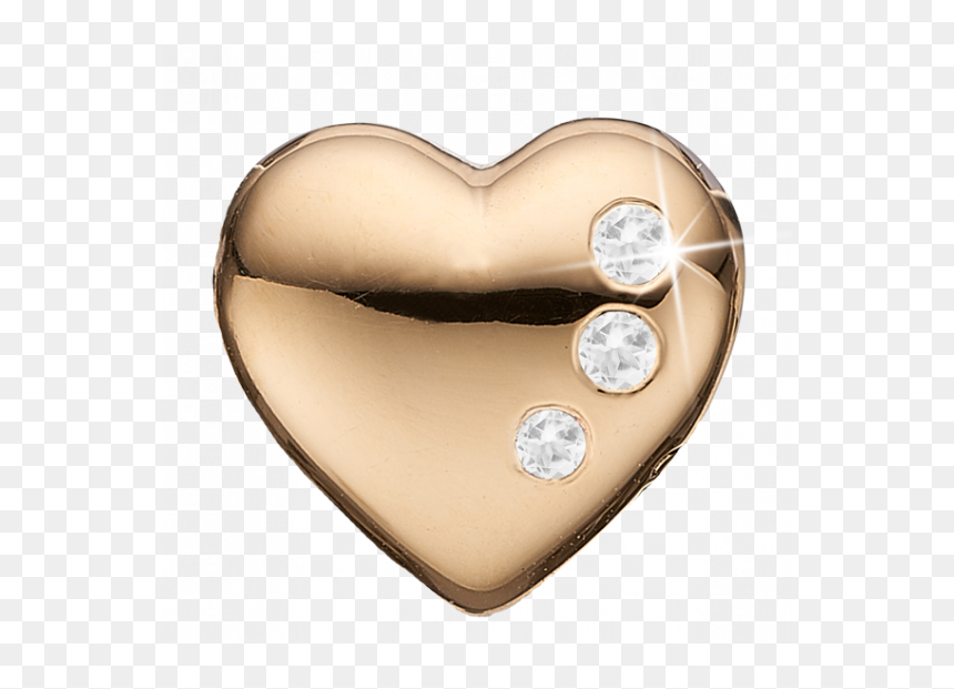 Secret Heart, Beautiful Gold Plated Heart With Topazes - Christina Watches Mom Vedhæng Til Story Christina, HD Png Download - gold heart png