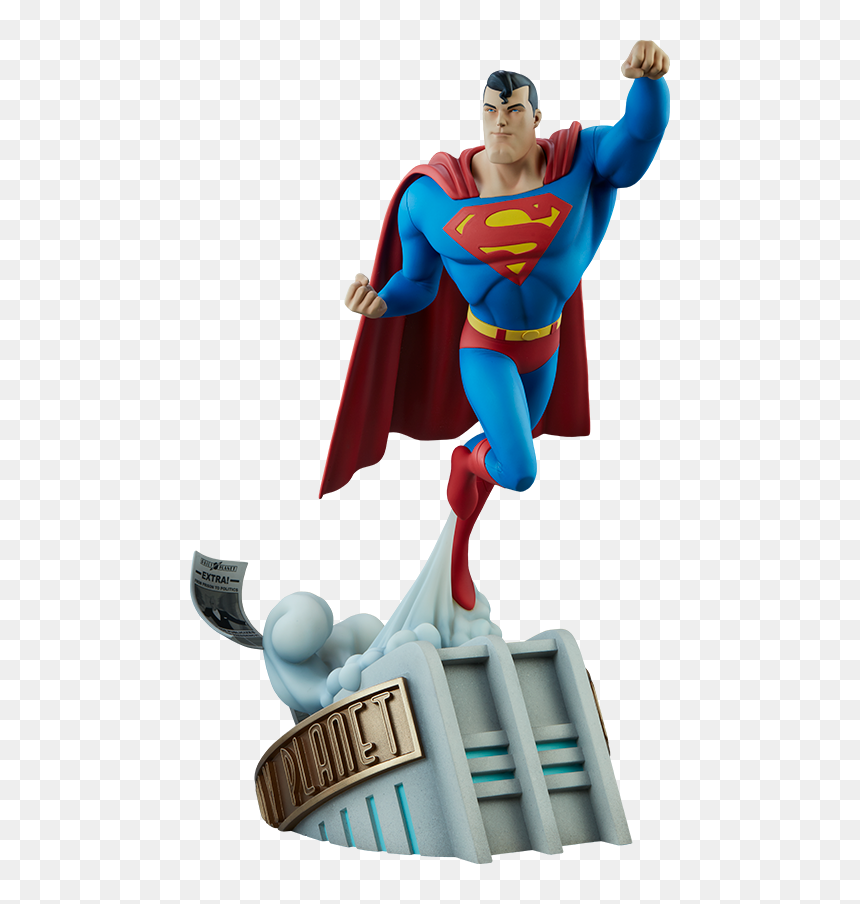 Dc Comics Statue Superman - Sideshow Collectibles New Superman Statue, HD Png Download - superman flying png