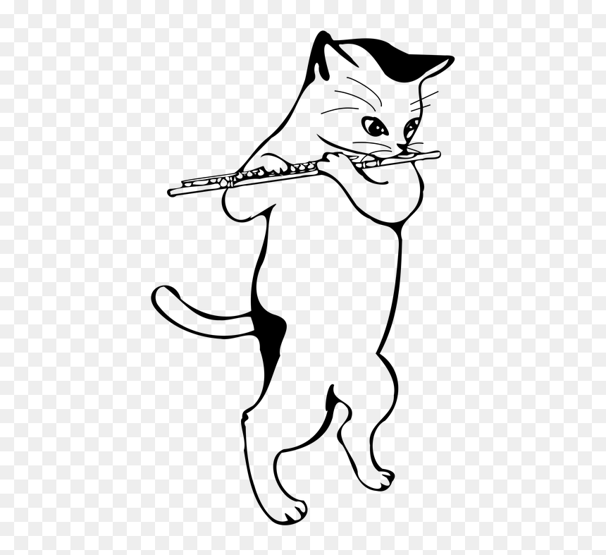 Flute Coloring Page Free, HD Png Download - flute png