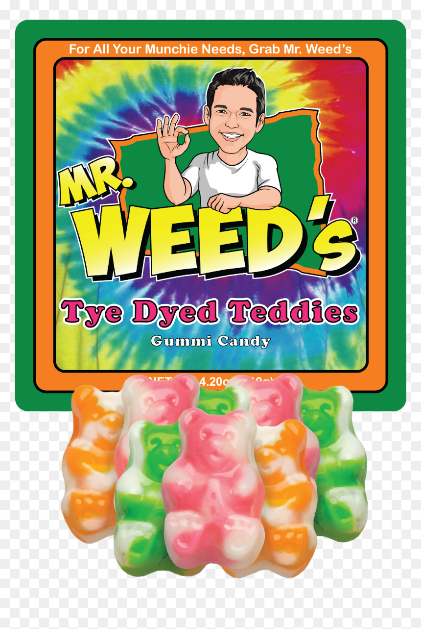 Tye Dyed Teddies Gummi Bears - Gummy Bear, HD Png Download - gummy bear png