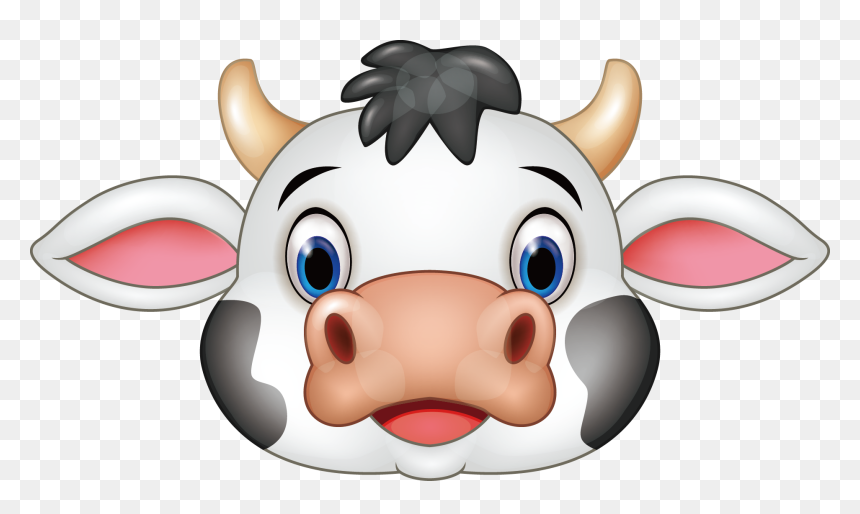 1910 X 1054 - Cow Cartoon Vector Png, Transparent Png - cow head png