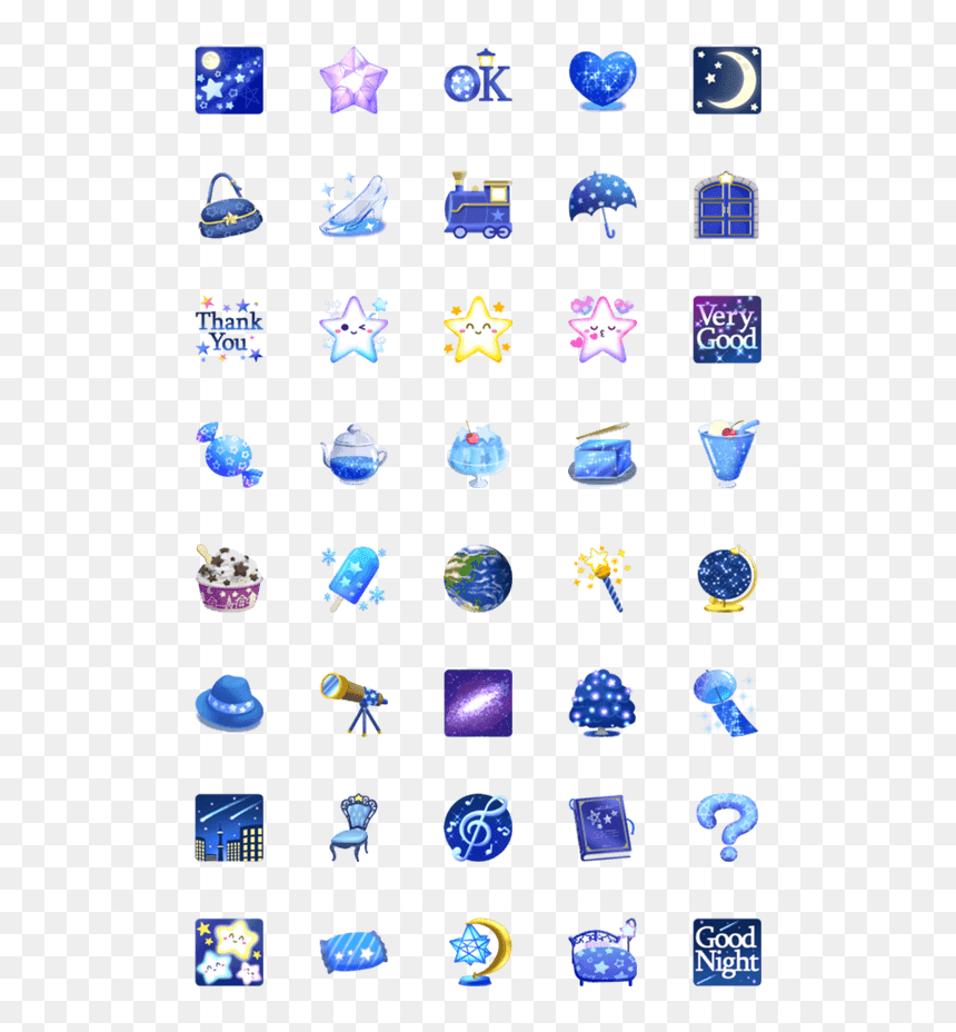 Cobalt Blue, HD Png Download - starry sky png