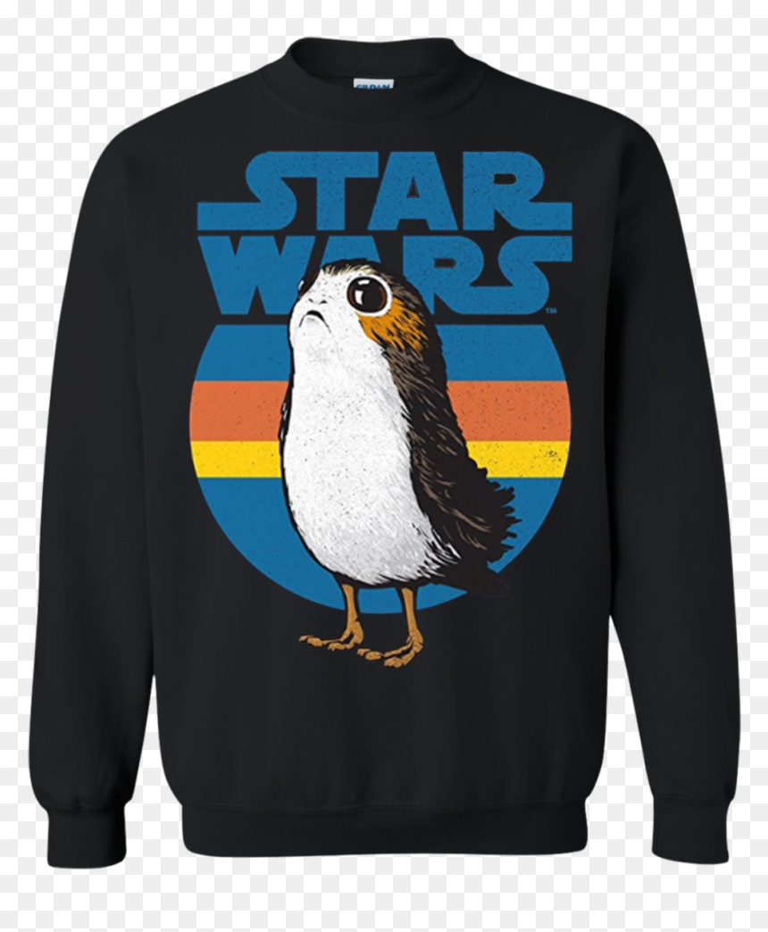 Star Wars Porg T Shirt Hoodie Sweater - Star Wars, HD Png Download - porg png