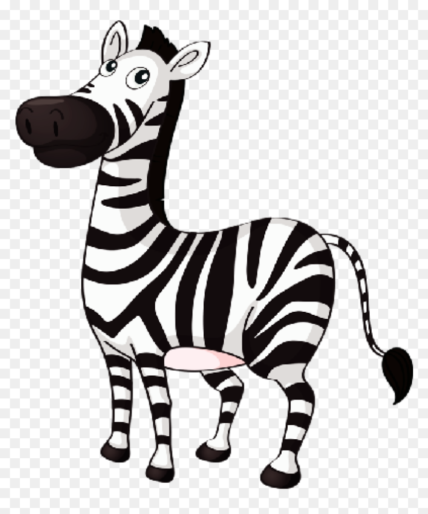Jpg Black And White Letters Format Cute Baby Cartoon - Zebra Clip Art Black And White, HD Png Download - black baby png