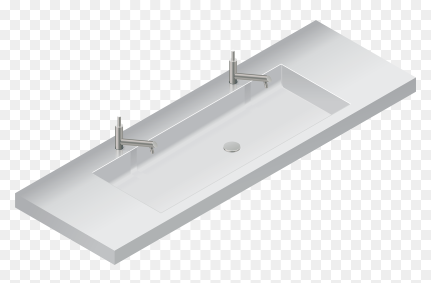 Double Sink Png Clip Art - Bathroom Sink, Transparent Png - sink png