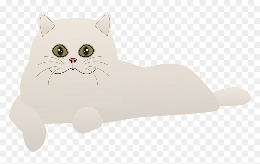 White Cat Clipart - Domestic Short-haired Cat, HD Png Download - white cat png