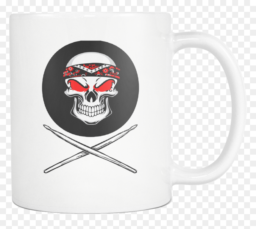 Skull And Drumsticks - Beer Stein, HD Png Download - drumsticks png