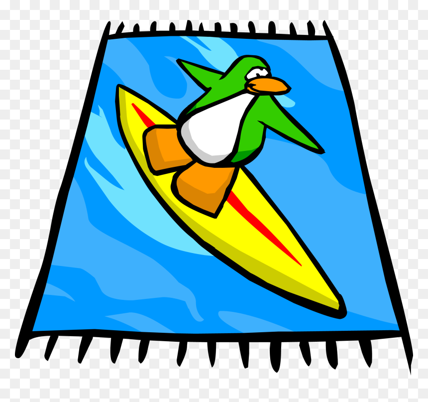 Club Penguin Rewritten Wiki - Beach Towel Clipart, HD Png Download - beach towel png