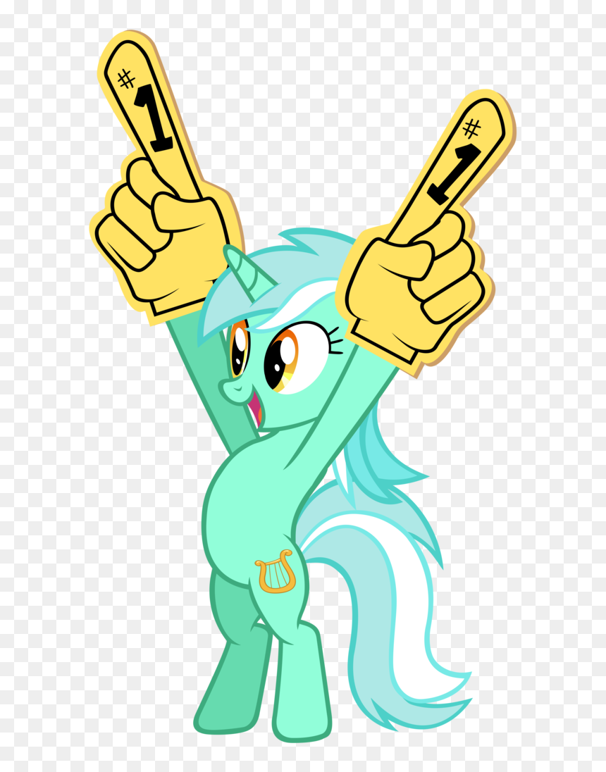Kired25, Bipedal, Foam Finger, Lyra Heartstrings, Pony, - Mlp Kired25, HD Png Download - foam finger png