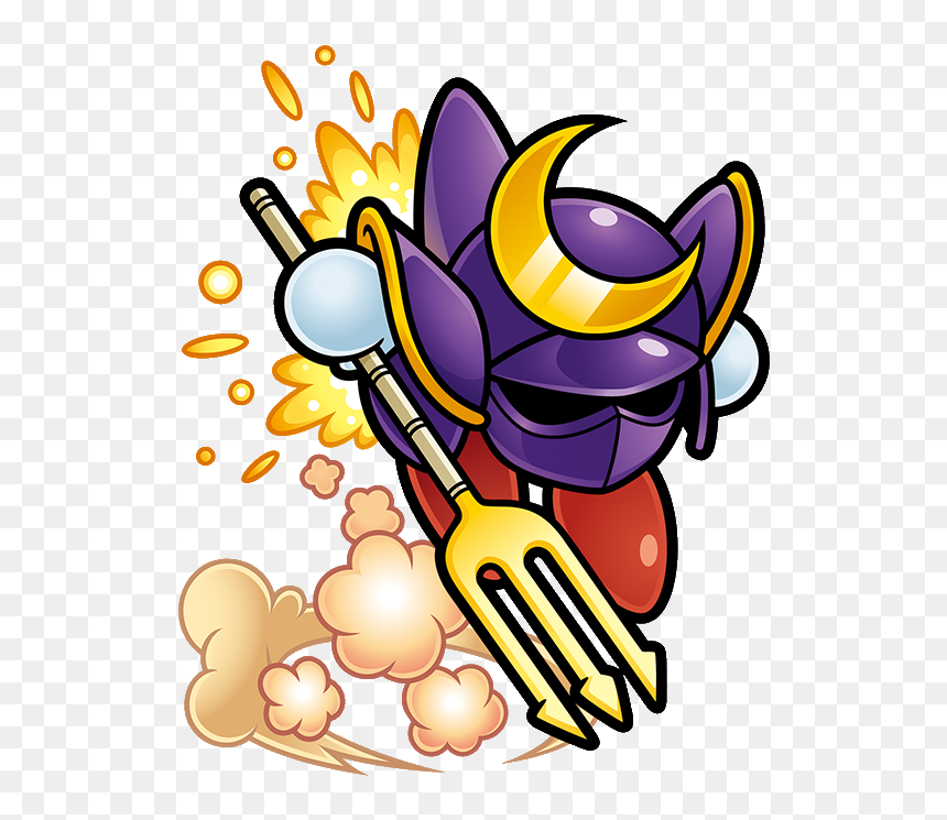 Kssu Trident Knight Artwork - Kirby Knights, HD Png Download - meta knight png