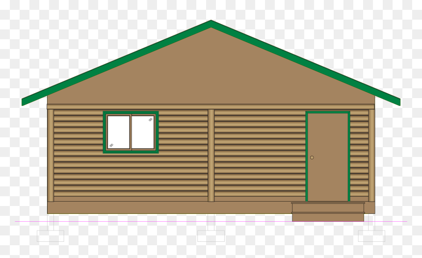 Cottage Clipart Wooden Cabin - Cornwall Park, HD Png Download - cabin png