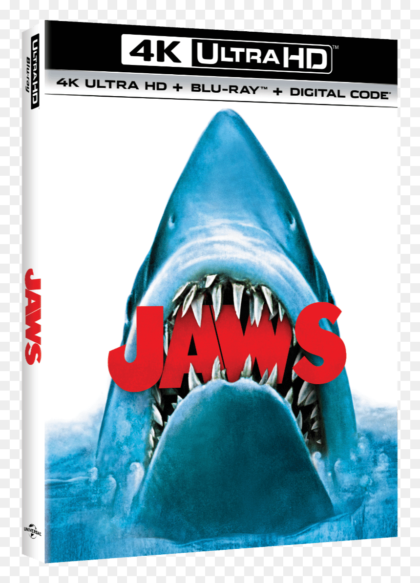 Jaws Will Release On 4k Blu-ray In June - Jaws 4k Blu Ray, HD Png Download - jaws png
