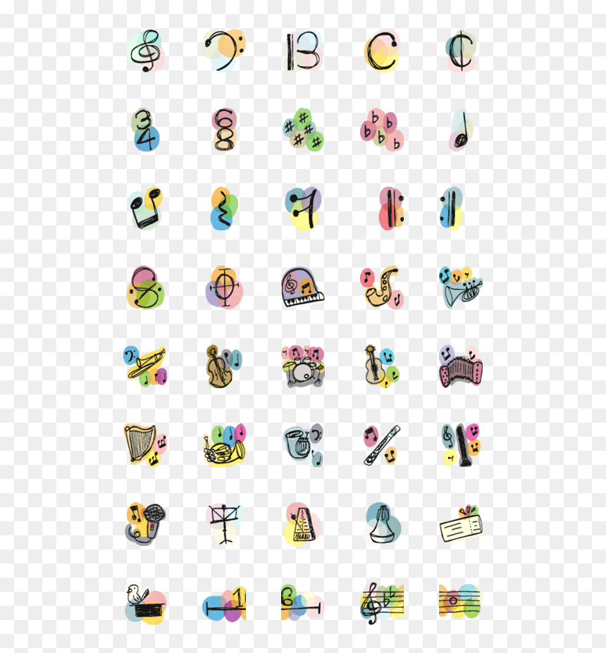 Music Emoji Png, Transparent Png - music emoji png