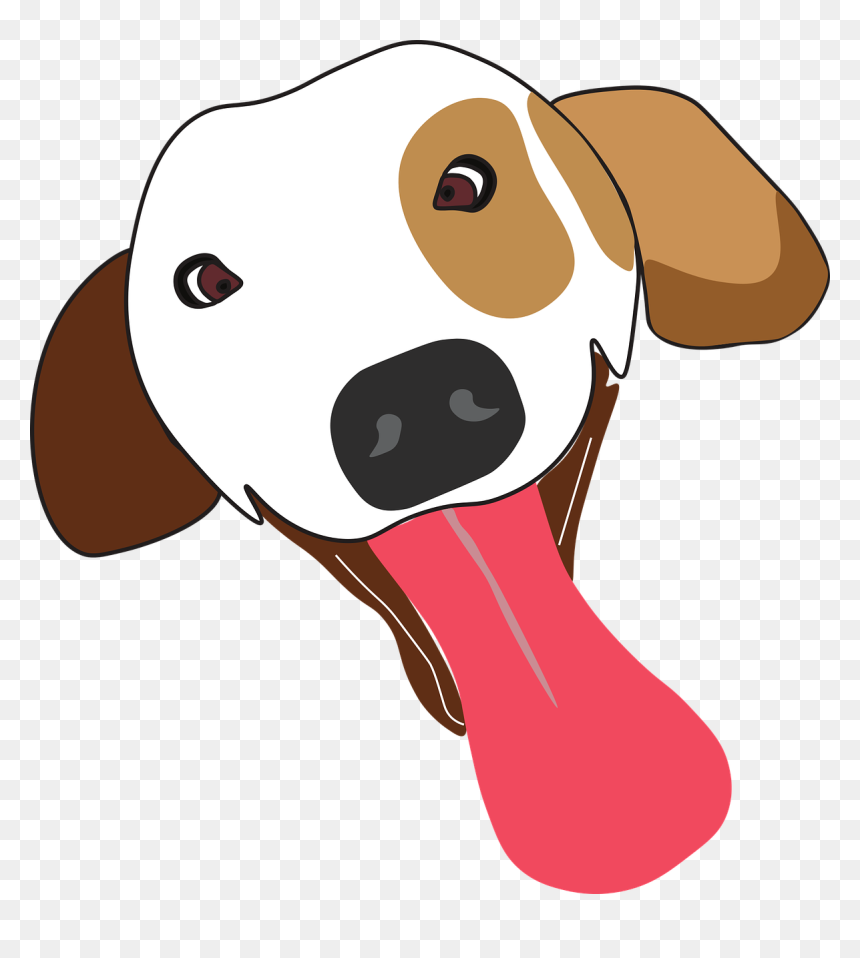 Dog Tongue Clip Art, HD Png Download - pug face png