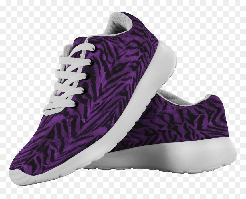 Matsu Royal Purple Bengal Tiger Striped Unisex Running - Bohemian Shoes, HD Png Download - tiger stripes png