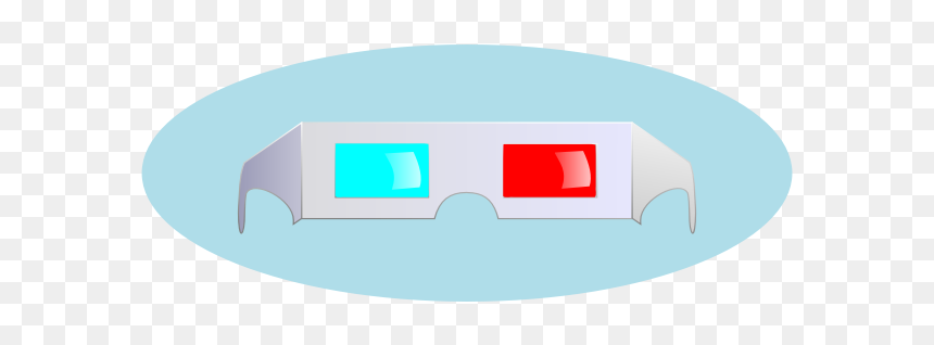 Vector Graphics Of Blue And Red Paper Glasses - Illustration, HD Png Download - spectacles vector png