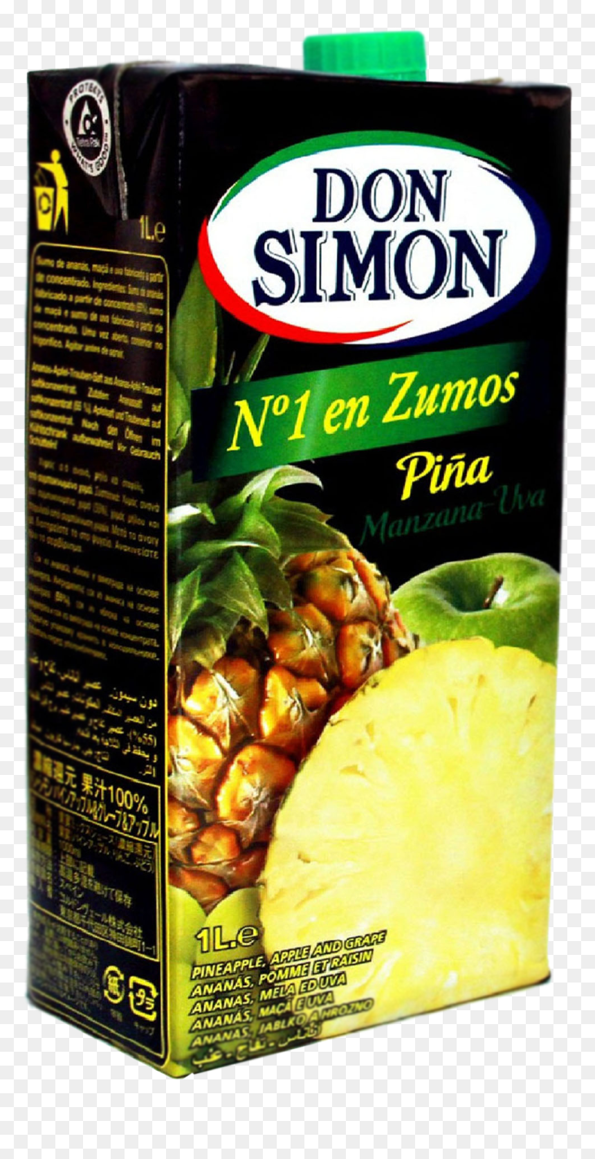 Pineapple Juice 1l , Png Download - Don Simon Juice Png, Transparent Png - pineapple juice png