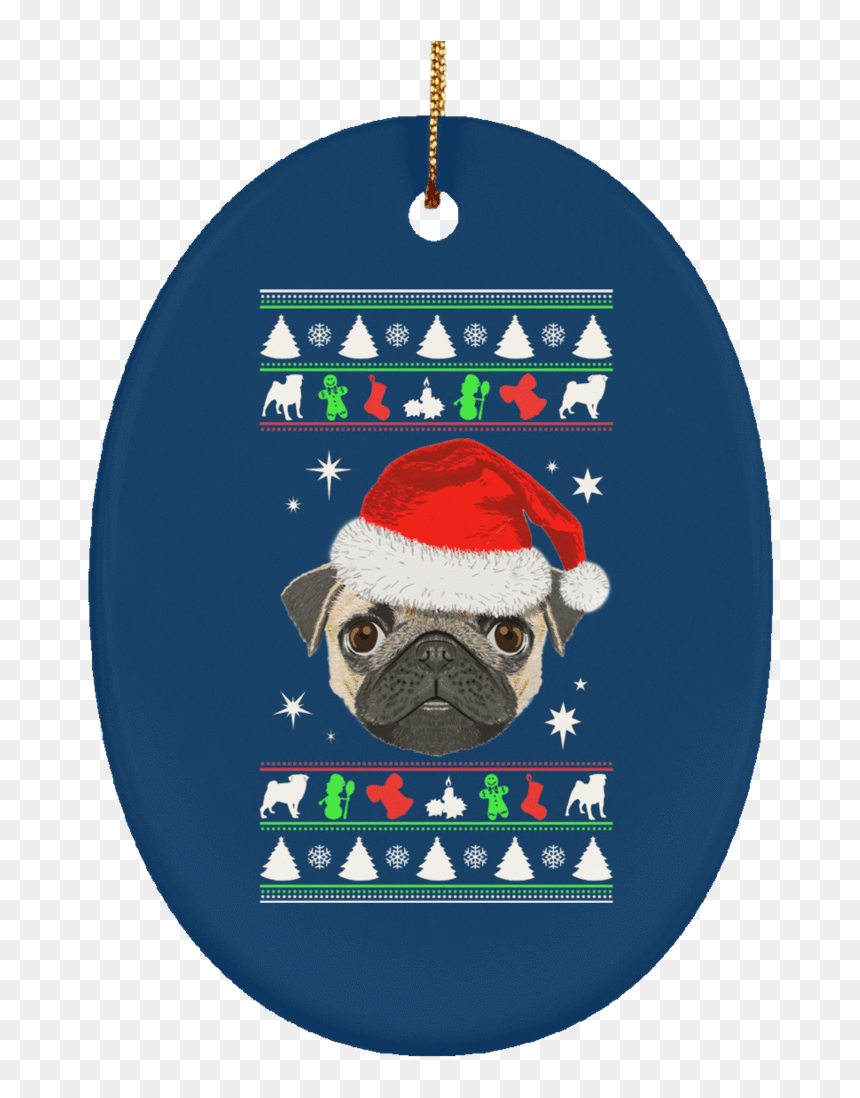 Pug Face Christmas Ornaments - Transparent Background Christmas Coffee Mug Png, Png Download - pug face png